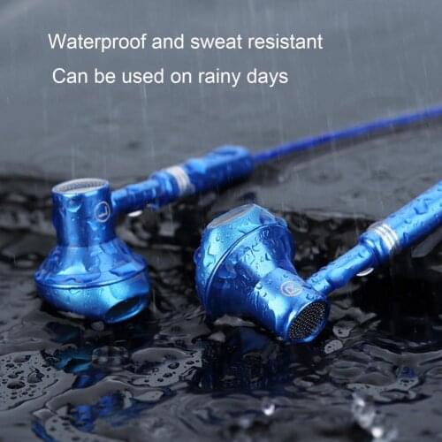 Wired Earbuds Ergonomic Heavy Bass In-ear 1.2m Metal 3.5mm Wire Control Earphones for Music