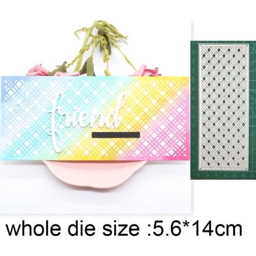 Lattice Background Frame Metal Cutting Dies Stencils dies for DIY Scrapbooking dies Paper Craft Embossing Dies Cuts craft dies