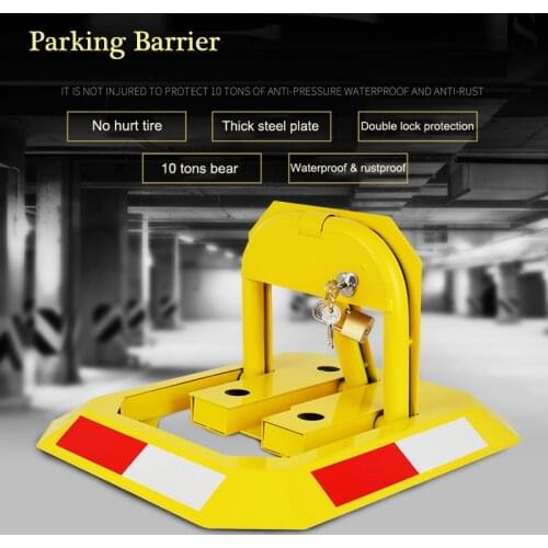 Fold Down Vehicle Security Car Parking Lock Safety Barrier Reflective sticker