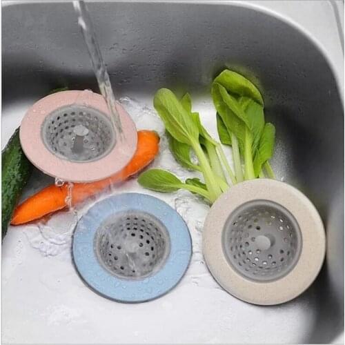 4 Color Kitchen Sink Drain Plugs Strainers Bath Drain Stopper Sink Floor Drain Plug Sewer Filter Mesh Hair Catcher Accessory