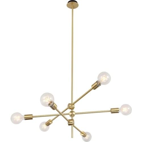 Modern Gold Body Living Room Led Pendant Lights Line Minimalist Restaurant Pendant Lamp Loft Hanging Lamp Fixtures Free Shipping