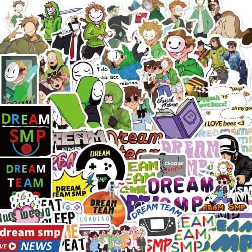 10/50PCS Anime Dream Smp Graffiti Stickers DIY Travel Luggage Guitar Fridge Laptop Waterproof Cartoon Sticker Decal for Kids
