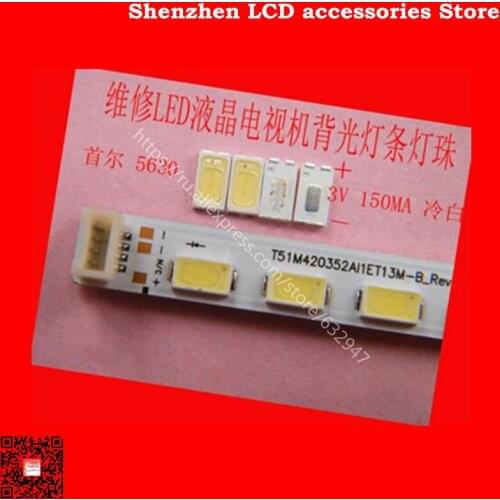 200PCS/Lot Maintenance led LCD TV TV backlight lights with lights tube source Seoul 5630 SMD lamp beads accessories
