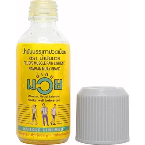 Thailand MUAY tiger balm relieve muscle pain oil Relax the body muscle fatigue relieve pain inflammation back massage health