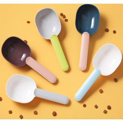 Tiger Dog Pet Cat Dogs Food Shovel Mutli-Function Feeding Scoop Spoon with Sealing Bag Clip Creative Measuring Cup Pet Supplies