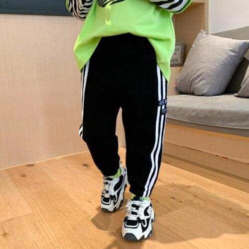 Stripe Spring Summer Thin Casual Pants Boys Kids Trousers Children Clothing Teenagers School Cotton Formal Sport High Quality