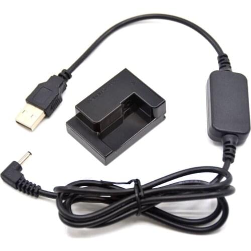 Power Bank 5V USB cable adapter + DR-50 DC Coupler NB-7L dummy battery for ACK-DC50 Canon PowerShot G10 G11 G12 SX30 IS