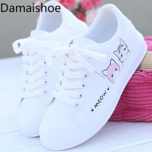 Women White Shoes 2021 New Spring and Autumn Korean Versatile High School Student Board Shoes Casual Flat White Shoes Flat Pumps