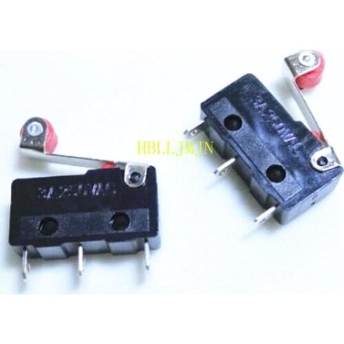 10PCS 125VAC 5A Hinge Roller Lever Mini Microswitch 3-Pin SPDT 1NO 1NC Mini Micro Limit Switch Roller Lever Arm SPDT Snap Action