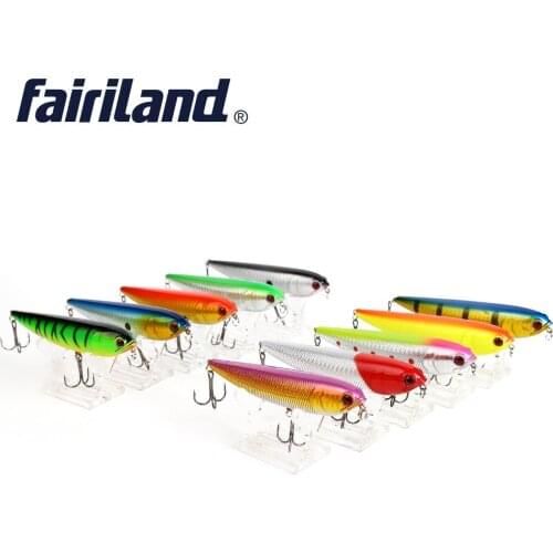 10Pcs Pencil Lure Topwater 12cm/4.7in 22g/0.78oz floating pencil hard bait fishing Wobbles Artificial Bait Pencil Feeder Luminou