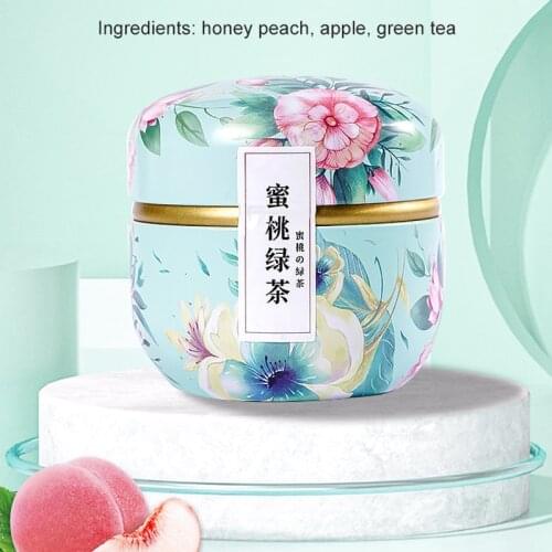 15pcs/can Multi-Flavor Fruit Oolong Tea Canned Gift Box with Triangle Tea Bags Flower Tea for Weight Loss storage container