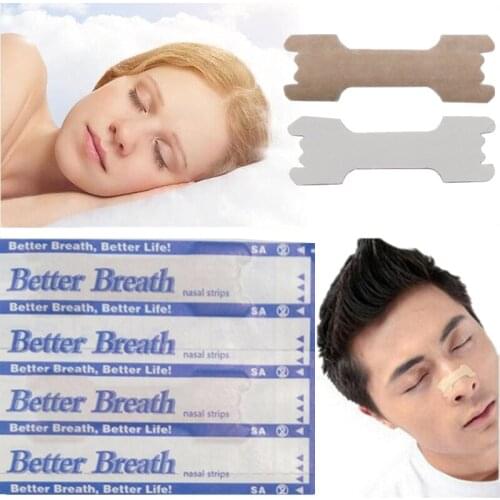 50 Pcs Breathe Right Better Nasal Strips Right Way To Stop Snoring Better Breathe Anti Snoring Strips Easier Health Care