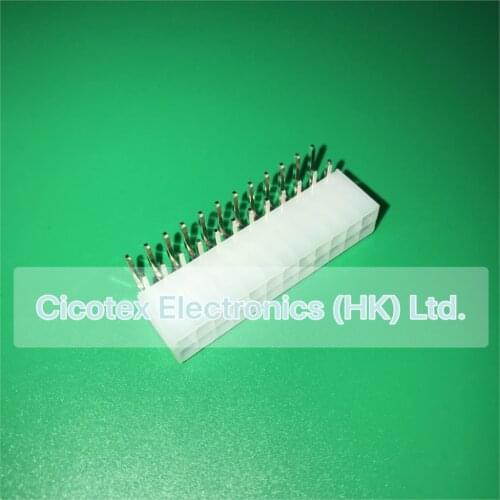 5557-24W 4.20mm 24-pin ATX connector 24 -pin 90 -degree bend pin socket 555724W