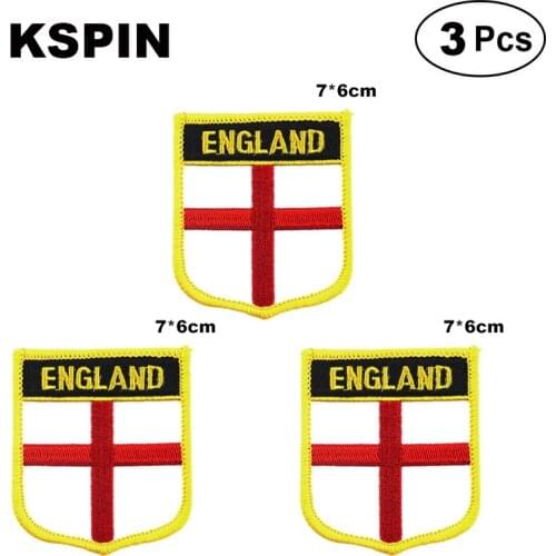 England Shiled Shape flag patches national flag patches for Cothing DIY Decoration