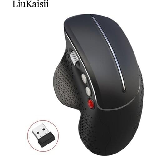 Wireless Mouse New Vertical Gaming Mouse 6 Buttons 2400DPI Ergonomic Mice Vertical Side Wheel Mouse for PC/Laptop