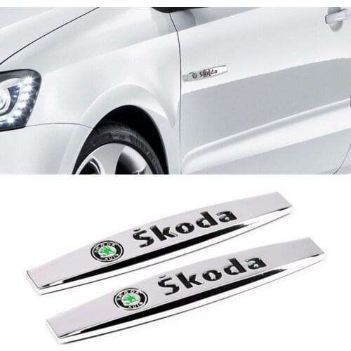 Car Door Side Sticker Anti Scratch Emblem For Skoda Yeti Octavia 2 A5 Fabia Rapid Kodiaq Superb 2 Kamiq Auto Exterior Decoration