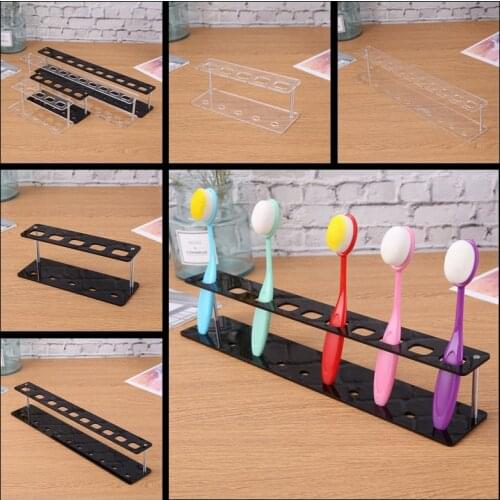 5/10 Hole Oval Brush Holder Rack Acrylic Stand Perfect for Holding Your Oval Blending Brushes Craft Scrapbook Make Cards Tool