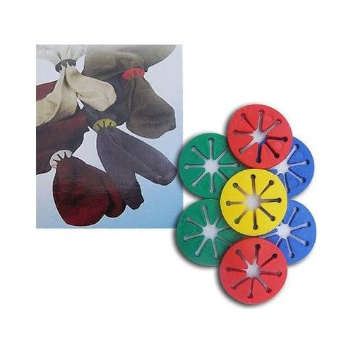 40PCS/LOT Sock Holder Rings Colorful Sock Organizers Sorters Locks Clips Laundry Sock Clips