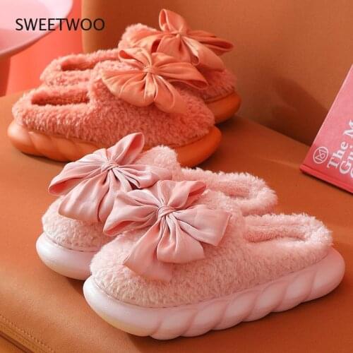 New womens thick-soled household cotton slippers indoor warm shoes fashion wool slippers confinement shoes for ladies