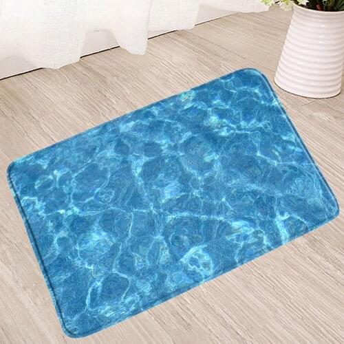 Geometric Bath Mats Colorful Irregular Non-Slip Water Absorption Rug Bathroom Toilet Shower Enclosure Kitchen Foot Pedal Carpet