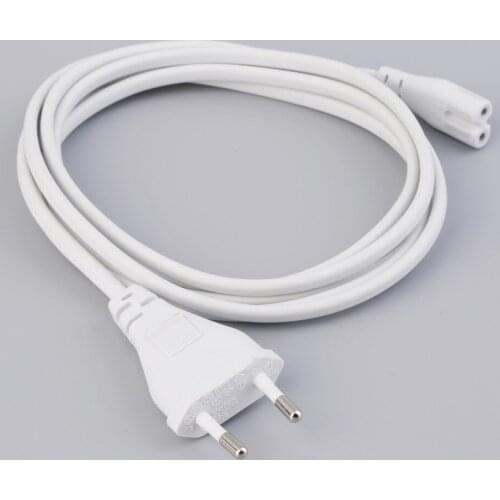 1.5M hot sale 1Pcs Volex EU European 2-Prong Port AC Power Cord Cable For Mac Mini Router for apple TV PS2 PS3 Slim Power Cable