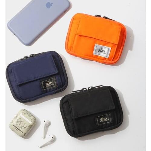 Korean Short Zipper Small Purse Mens and Womens Tide Card Street Multi-card Couple Wallet Simple Mini Purse Youth Card Holder