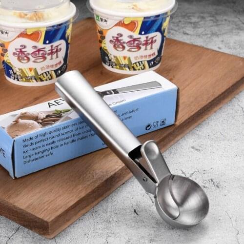 Cream Scoop Digger Stainless Steel Household Spoon Cutlery Fruit Dig Watermelon Commercial Ice Cream LB831154