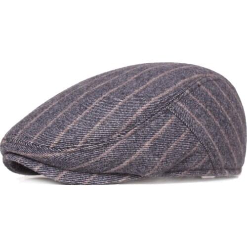 Fibonacci Fashion Ivy Cap Plaid Flat Caps 30% Wool Tweed Scally Hat Bunnet Paddy Dai Cheese-cutter Driving Hats Black Newsboy C