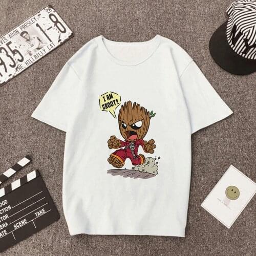 New Plus Size T shirts Women Harajuku Summer Tshirt Fashion Tops I am Groot Printed Female T-shirt Casual Tee Unisex Clothing