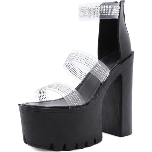 New Arrival Womens Sandals Summer High Heels Platform Pumps Lady Size 40 41 42 qq055