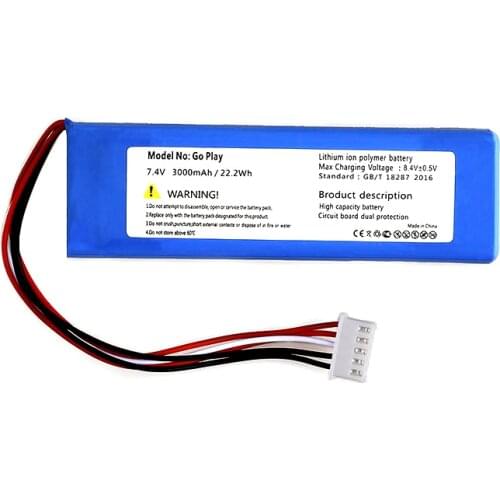 New 7.4V 3000mAh Battery For Harman Kardon Go Play Speaker Latest Production High Quality Battery+Home Delivery