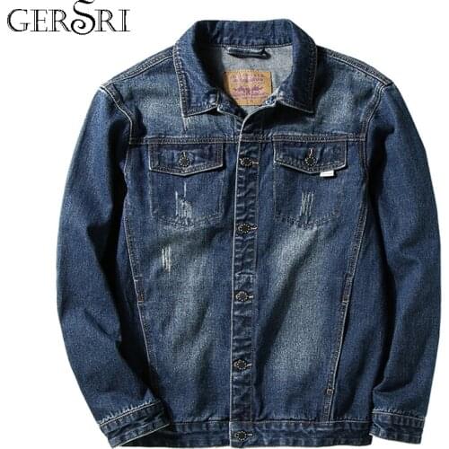 Casual Jacket Spring Summer New Denim Men Clothes Design Large Asian Size L-5XL 6XL 7XL