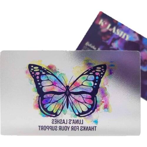 Clear PVC Card Personalize Carte de visite transparente Logo Custom Business Cards Free Design