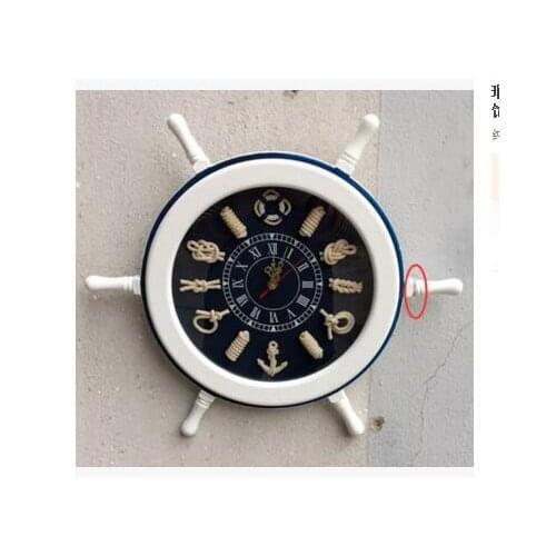 The rudder helmsman steering wheel guabiao wall clock wall clock Home Furnishing quartz watch quartz wall ornaments gift