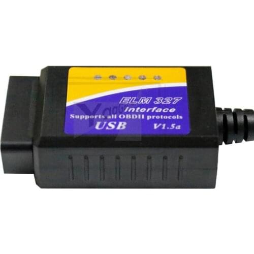 USB OBD2 Car Diagnostic Tool For Windows XP, Windows 7/8 OBDII Protocol Mini ELM327 V1.5(25k80)