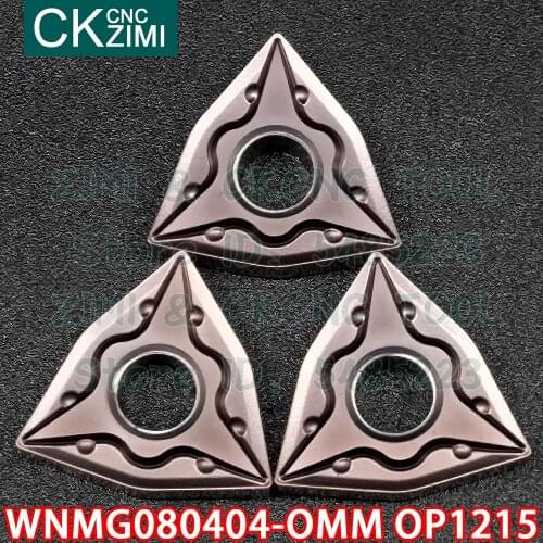 WNMG080404-OMM OP1215 WNMG 080404 OMM OP1215 Carbide Inserts External Turning Tools CNC lathe Cutter Tools for stainless steel