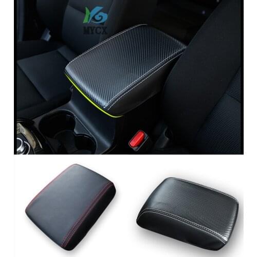 For Mazda CX-5 CX5 Central armrest box protection PU leather Pad cover interior decoration accessories 2017 2018 2019