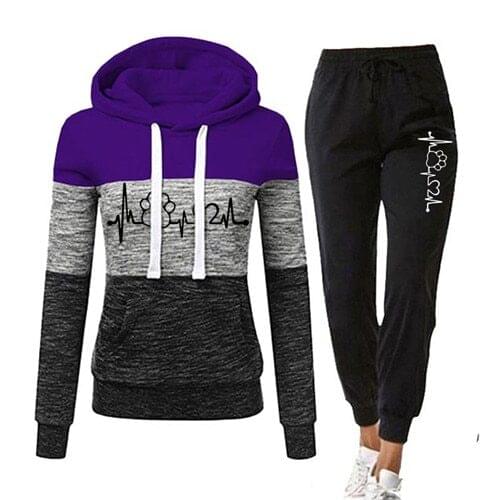 Tracksuit For Women 2021 Casual Tracksuit Women Two Piece Set Suit Female Hoodies and Pants Outfits Womens Clothing Autumn