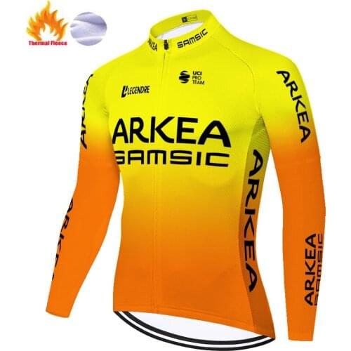 2020 NEW team ARKEA SAMSIC Cycling Jersey Winter Thermal Fleece Bicycle ropa ciclismo invierno Moutain Bike jersey invierno men