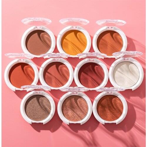 1PC Mashed Potato Texture Monochrome Bright Lazy Eyeshadow Glitter Shimmer Pearly Matte Makeup Palette Waterproof Eye Cosmetics