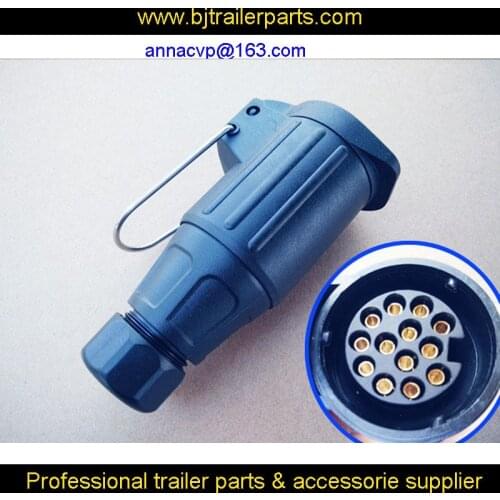 13 pin trailer socket female plug trailer connector,12V tow bar towing socket trailer parts