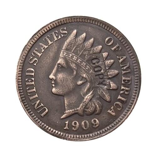 1909 Indian head cents coin copy