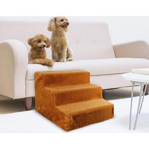 3 Step Pet Ladder Dog Cat Puppy Stairs Steps Ramp Bed Sofa Non-slip Cover