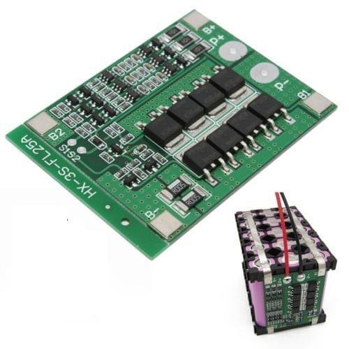 3S 25A Li-ion 18650 BMS PCM Battery Protection Board BMS PCM With Balance For li-ion Lipo Battery Cell Pack Module Newest