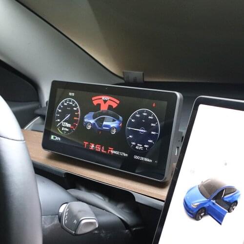 For Tesla Model 3 / Model Y Car LCD Instrument Panel Modified and Upgraded Multifunctional 12.3'' Car LCD Dashboard Auto Player