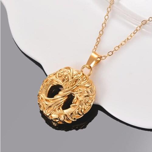 Tree Of Life Stainless Steel Memorial Ashes Urn Necklaces Cremation Jewelry Keepsake Pendant With Funnel Kit Included Dropship