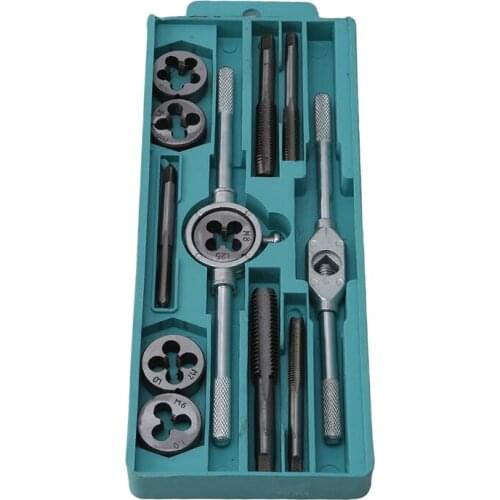 20pcs/lot Tap & Die Set with Small Tap Twisted Hand Tools and Screw Thread Plugs Taps Hand Screw Taps