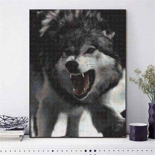 Wolf 5D Painting Animal Picture Diamond Mosaic Home Wall Decor