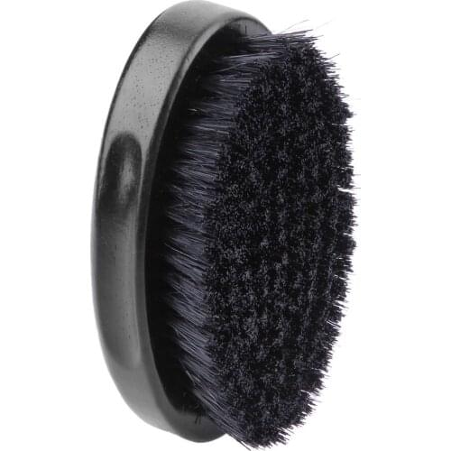 Ring Design Bristle Men Shaving Brush Plastic Portable Barber Salon Beard Comb Face Cleaning Mustache Razor Brushes