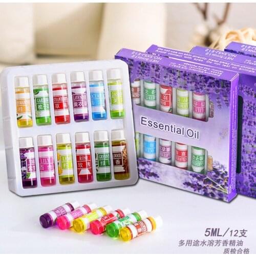 24pcs*5ML Natural Aromatherapy Essential oils Sets Aromatic Reed Diffuser Oil For Massage Humidifier Diffuser